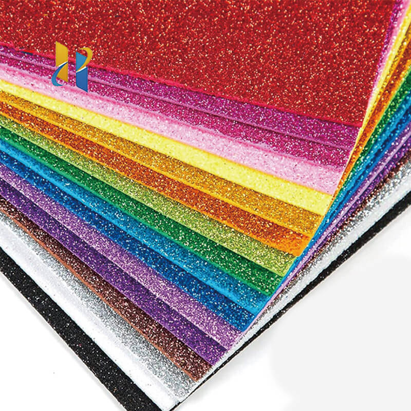 orange glitter foam sheets